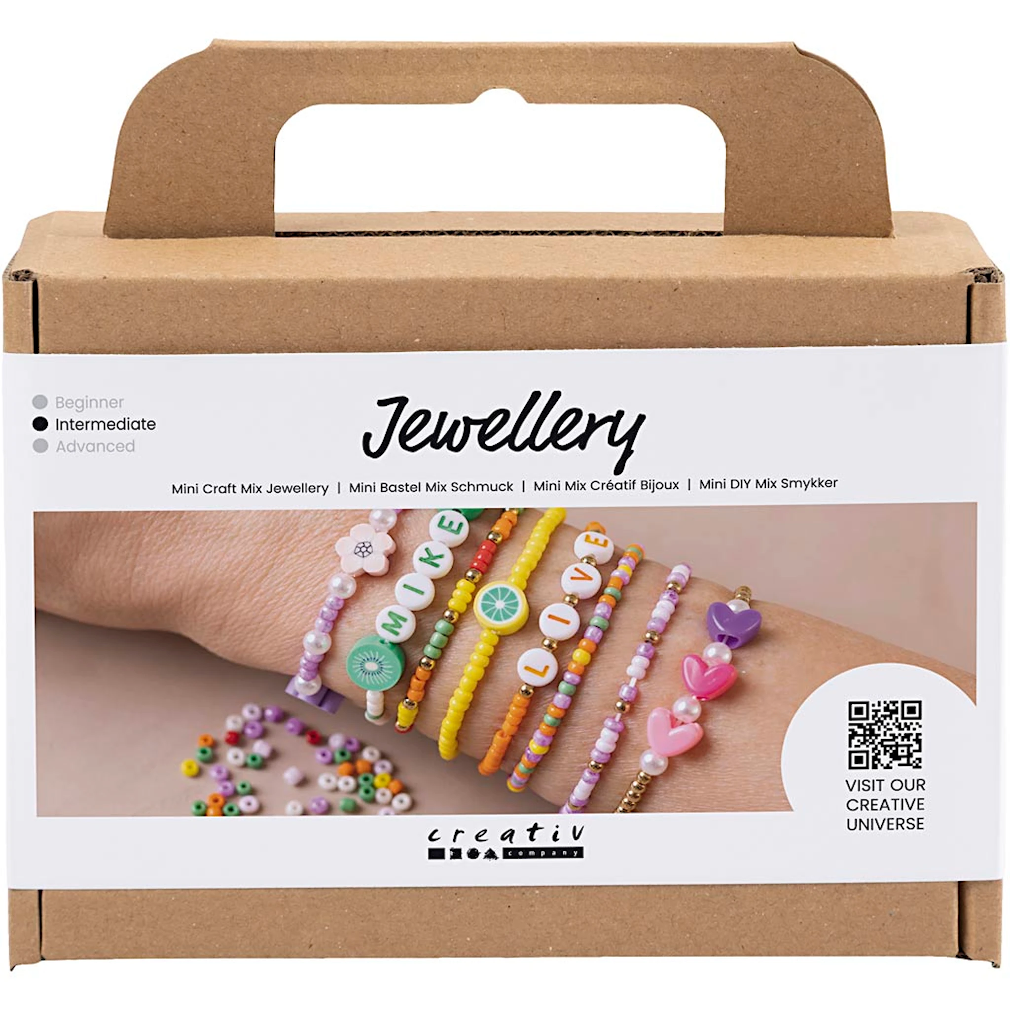 Produktbilde for Mini DIY Mix Smykker, Fargerike armbånd, 1 pk.