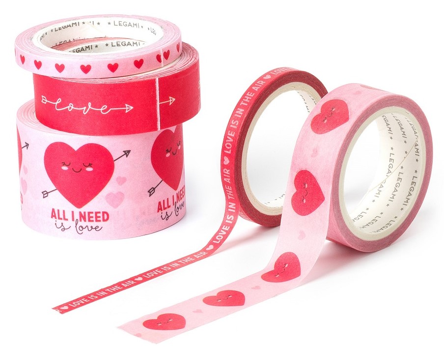 Washiteippi Heart 5-pack Tape by Tape Legami