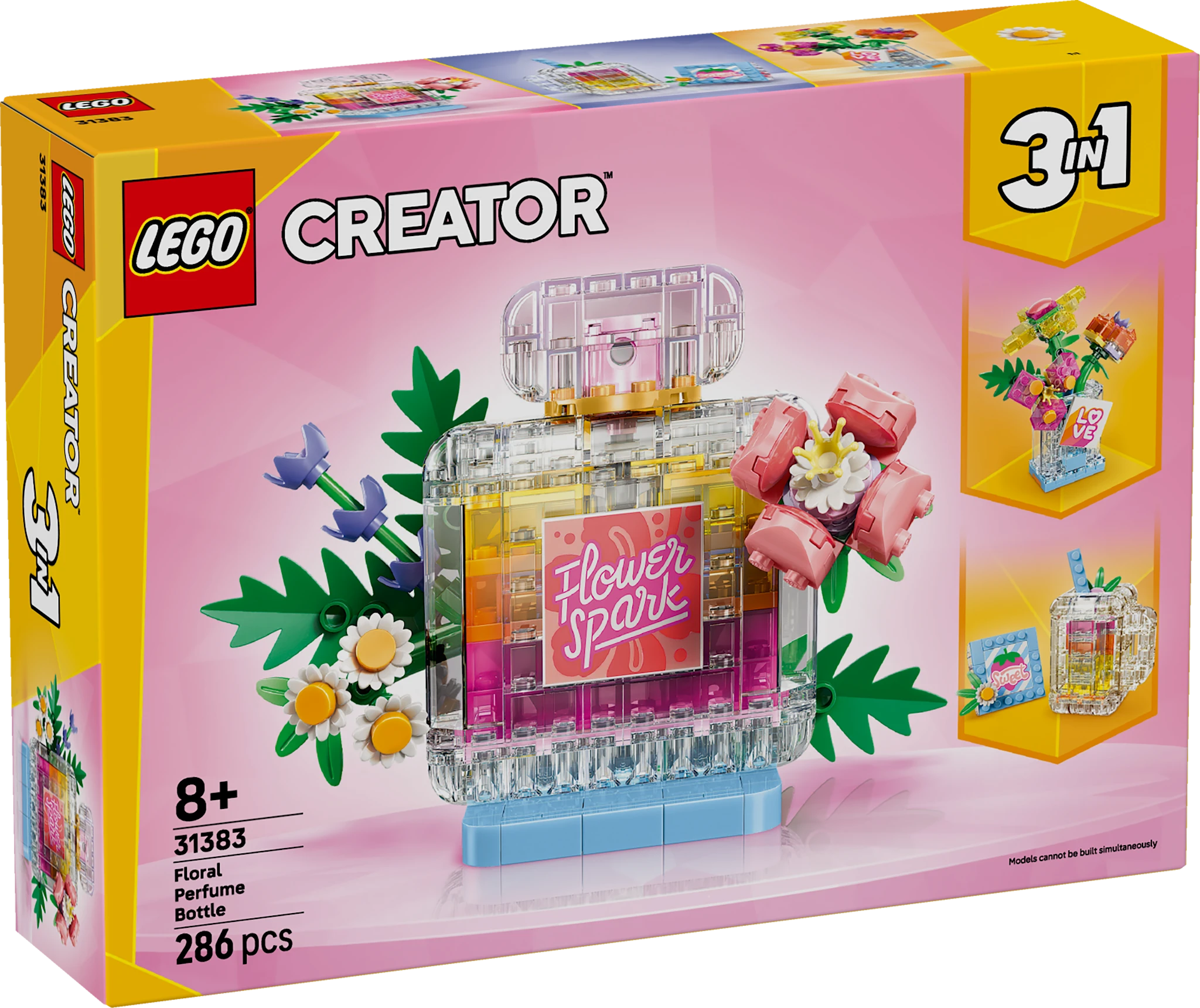 Tuotekuva ille Kukka-aiheinen hajuvesipullo LEGO® Creator (31383)