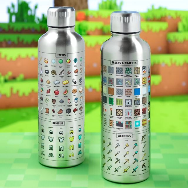 Produktbild 4 för Minecraft Vattenflaska Metall