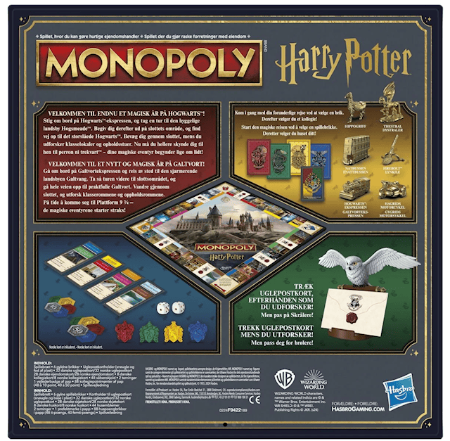 Produktbild 3 för Monopoly Harry Potter (NO/DK)
