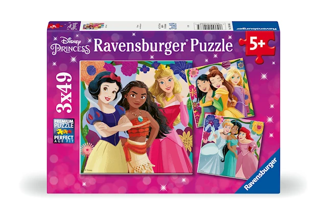 Palapelit Disney Princess 3x49 palaa, Ravensburger