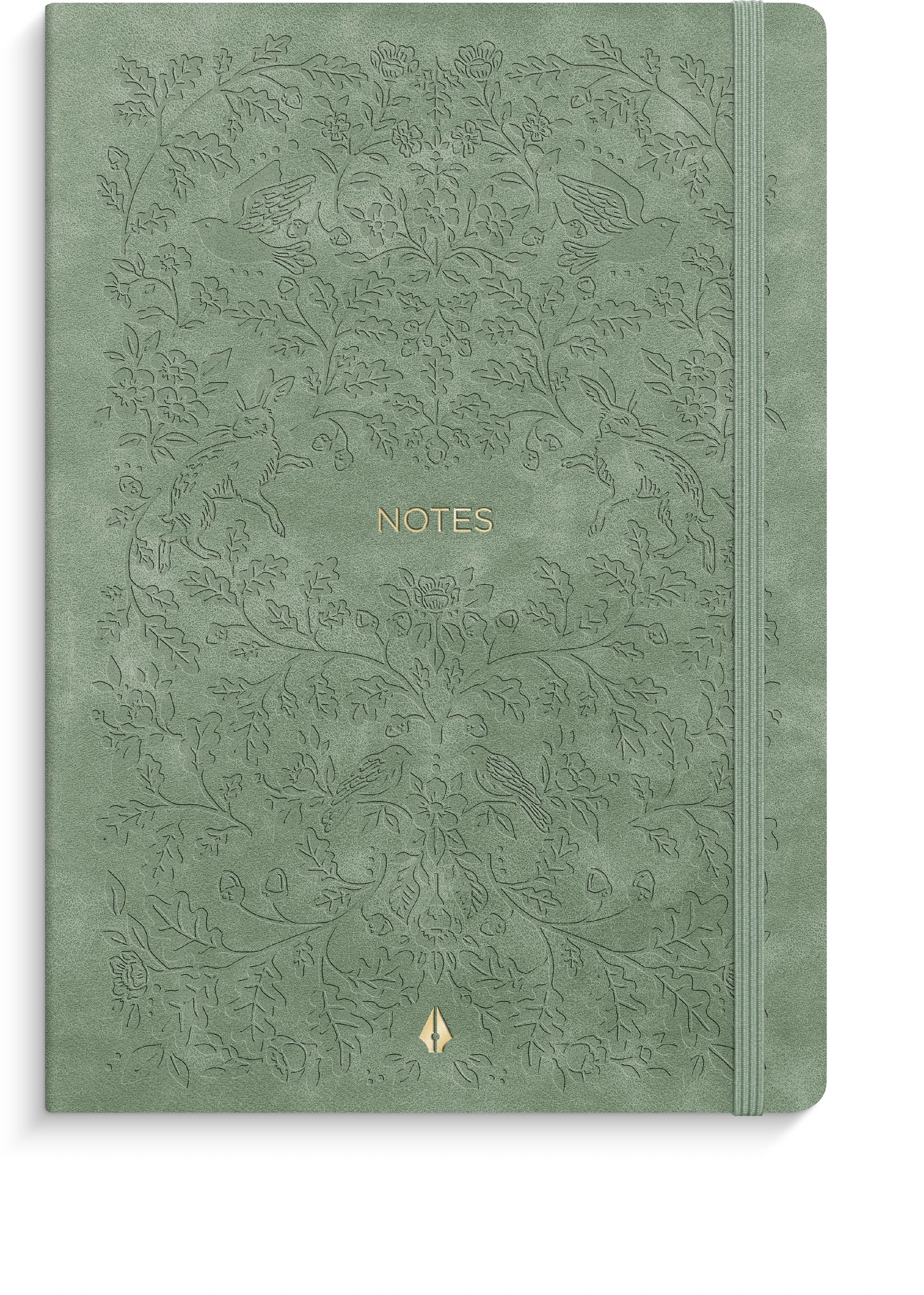 Tuotekuva ille Notebook Deluxe A5 Smooth Green Forest Burde