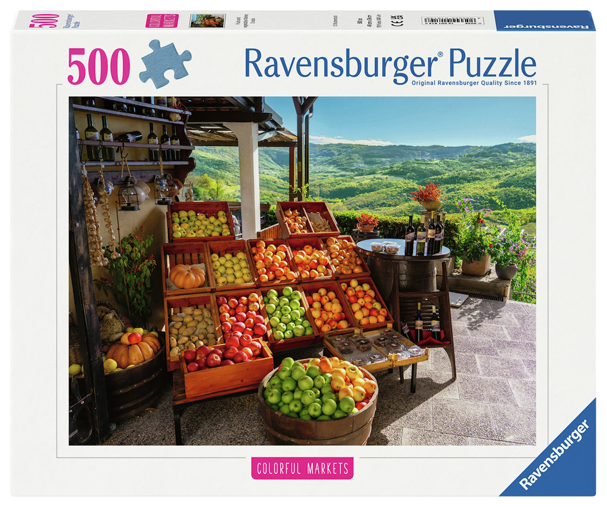 Tuotekuva ille Fruit Market Croatia Palapeli 500 palaa Ravensburger