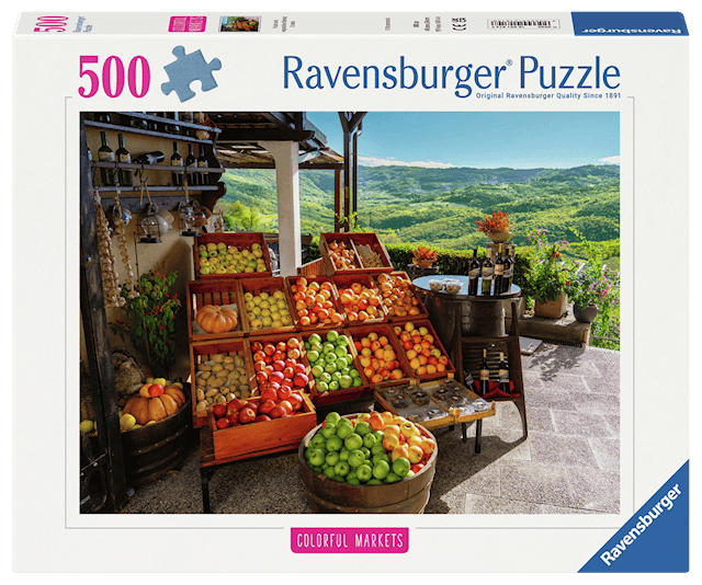 Tuotekuva 1 - Fruit Market Croatia Palapeli 500 palaa Ravensburger