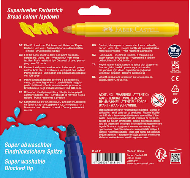 Tuotekuva 2 - Tussi Jumbo 12 kpl Faber-Castell