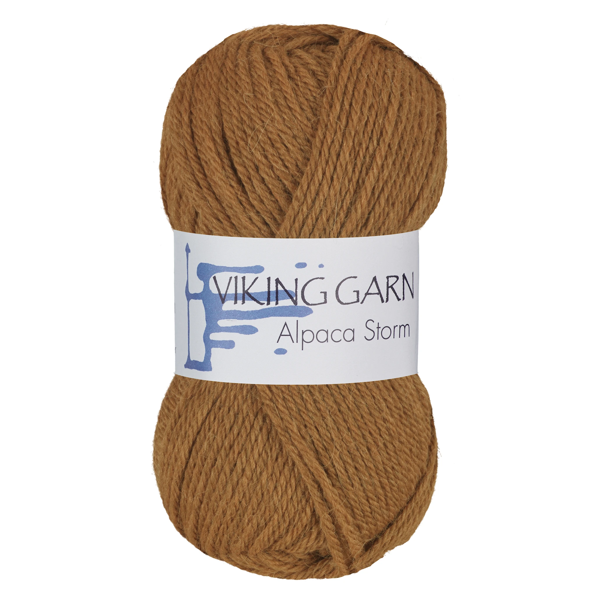 Produktbild för Alpaca Storm Garn Alpackamix 50 g Cognac 573 Viking Garn