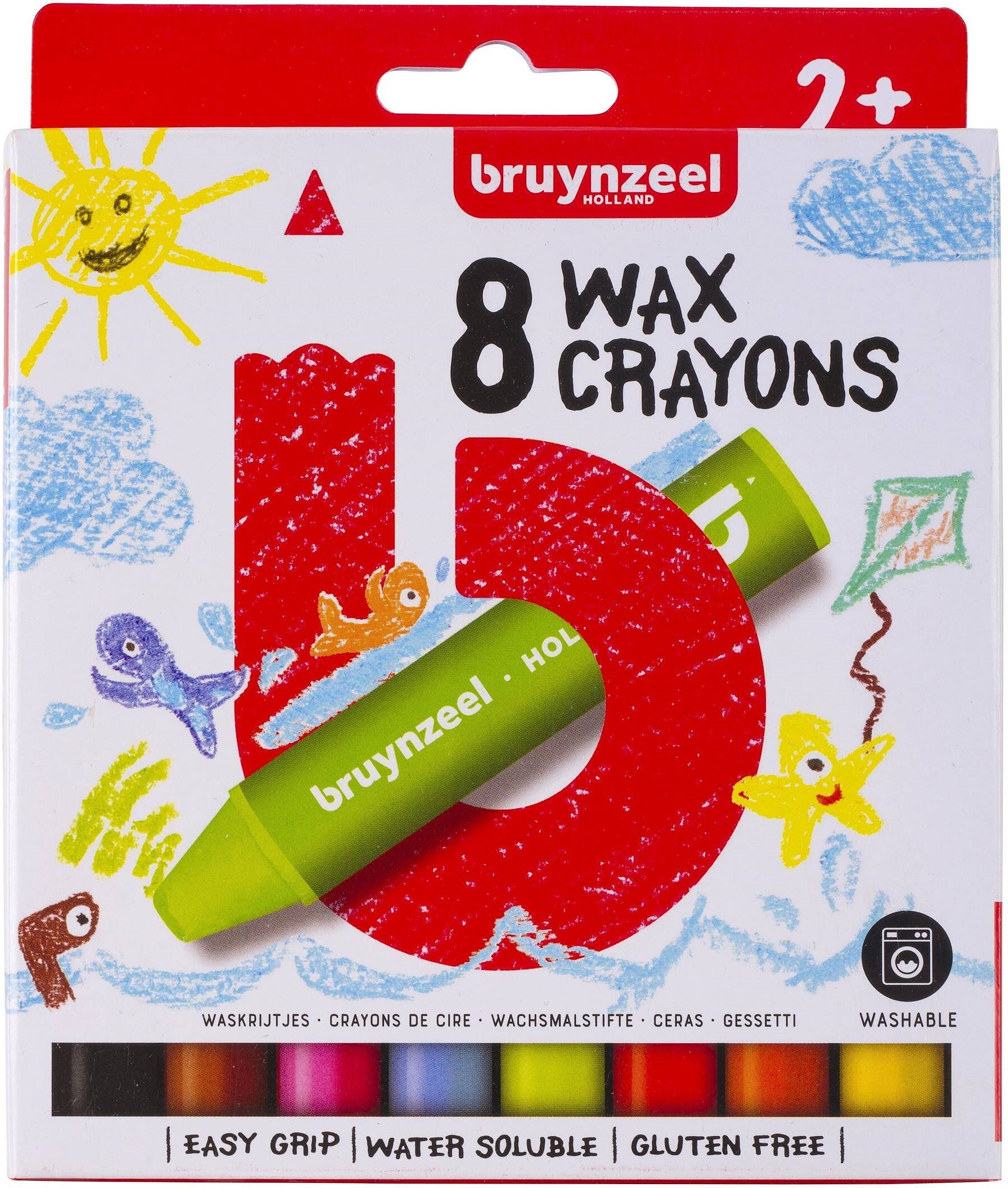 Vaxkritor extra tjocka från 2 år 8-pack Bruynzeel