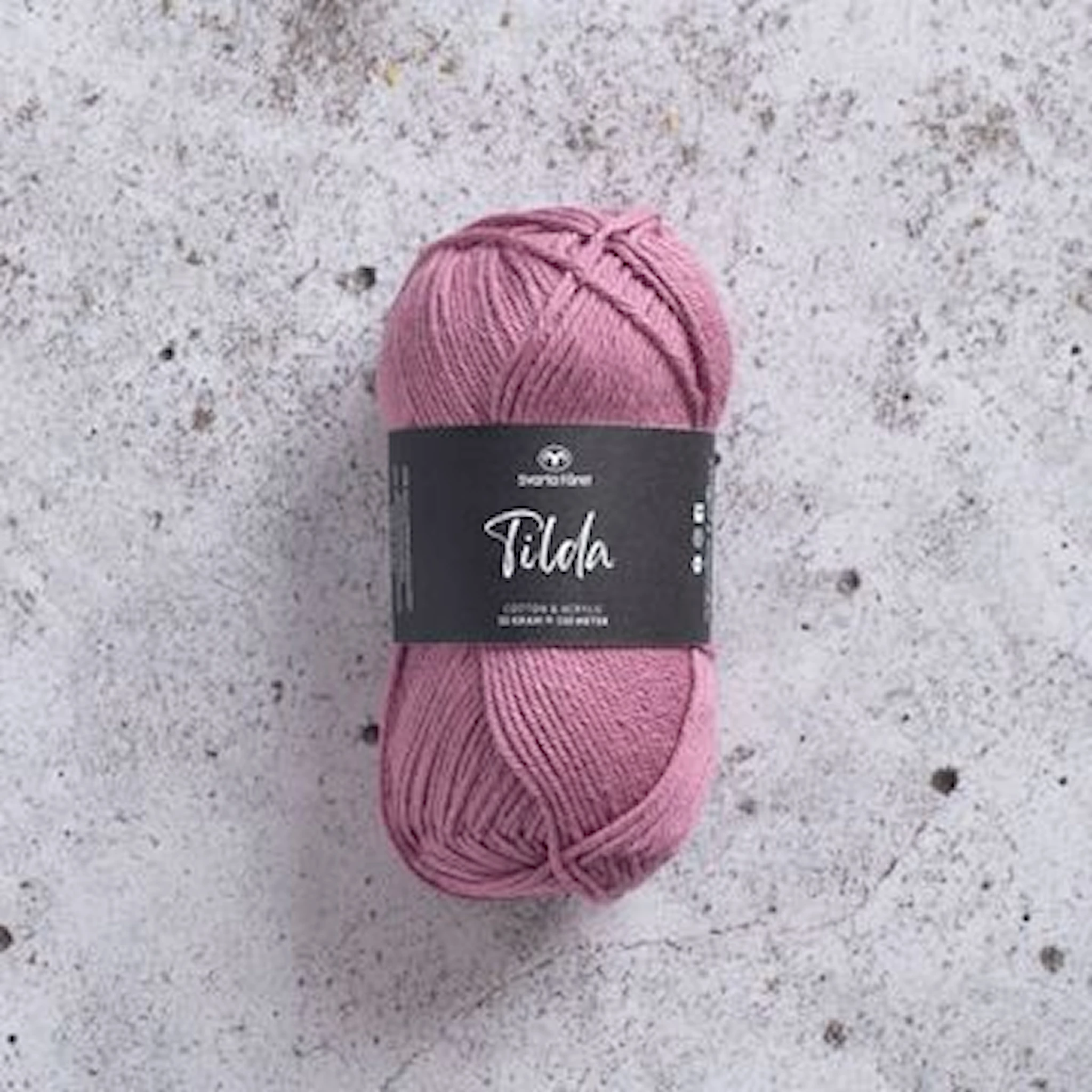 Produktbild för Tilda Garn Bomullsmix 50g Svarta Fåret