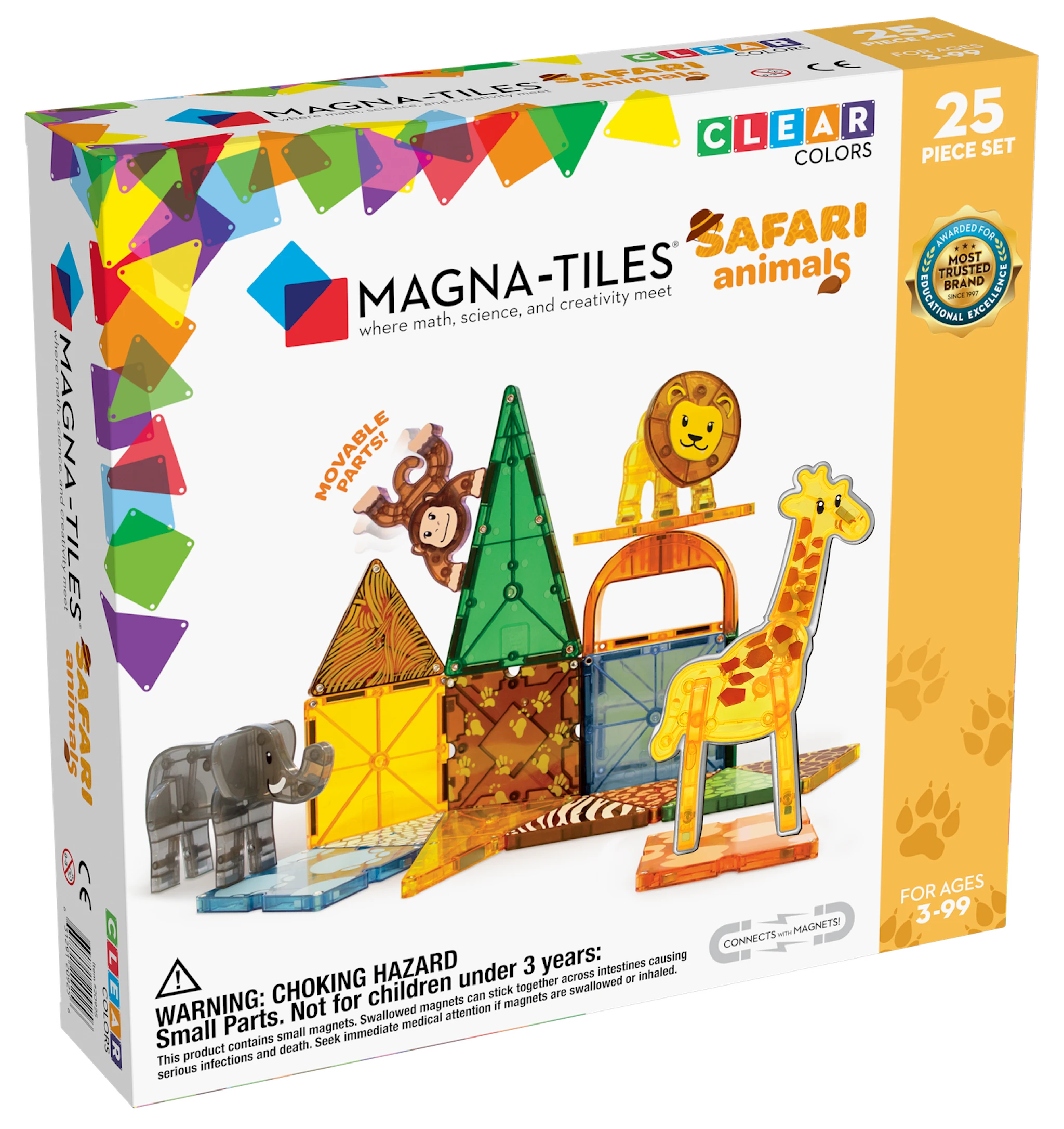 Produktbild för Magna-Tiles Safari Animals 25 bitar