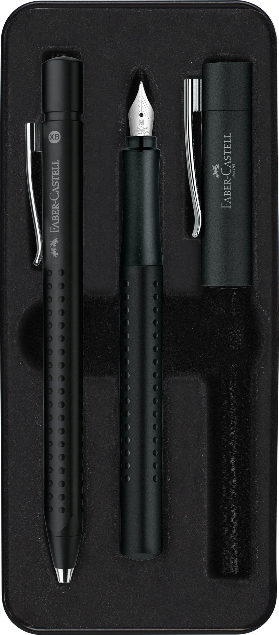 Presentset Grip 2011, 1 Reservoarpenna + 1 Kulspetspenna + XB Refillpatron, Faber-Castell