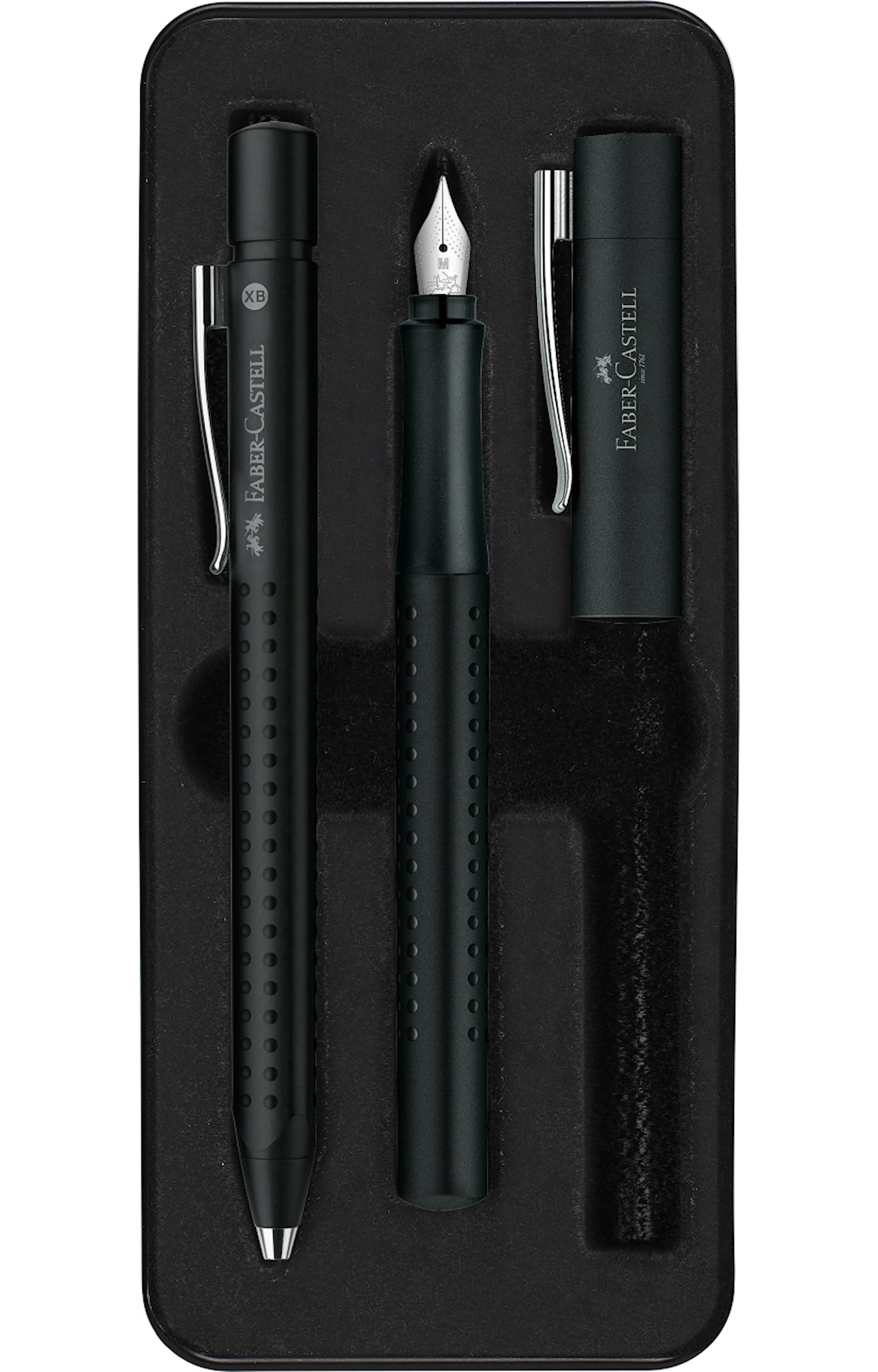 Produktbilde for Presentset Grip 2011, 1 Reservoarpenna + 1 Kulspetspenna + XB Refillpatron, Faber-Castell