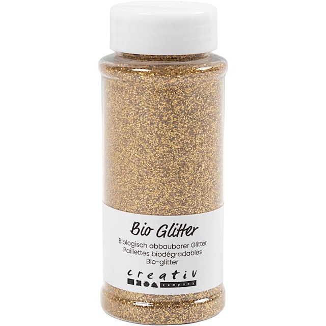 Produktbild 1 för Bio-glitter Guld 140 ml/ 1 burk