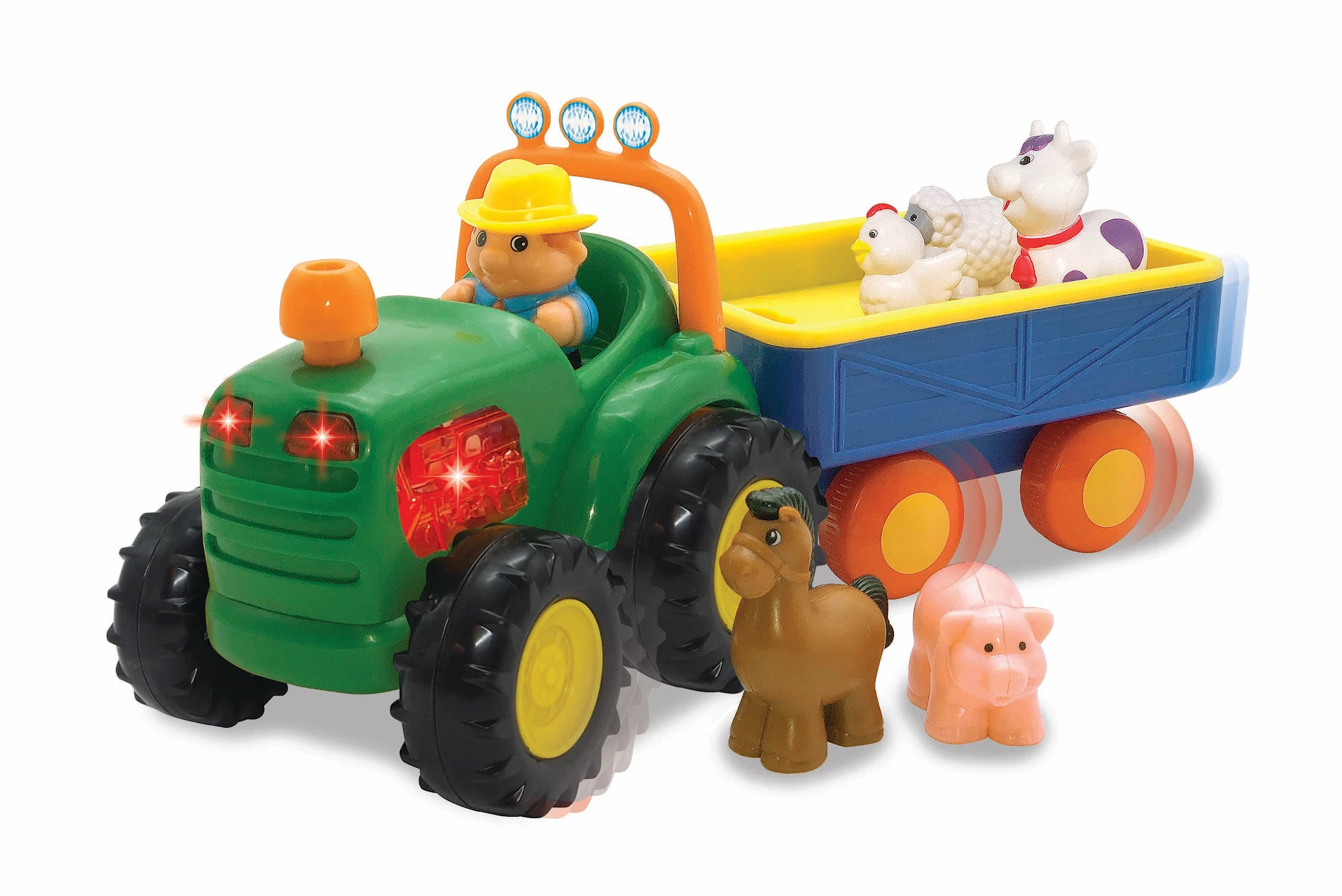 Produktbilde for Traktor med vogn og dyr Happy Baby