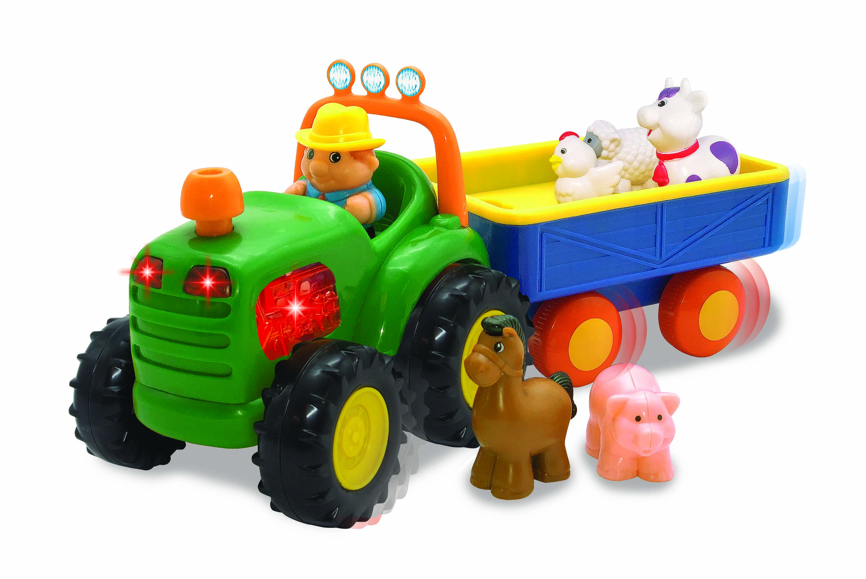 Traktori ja kärry ja eläimet Happy Baby
