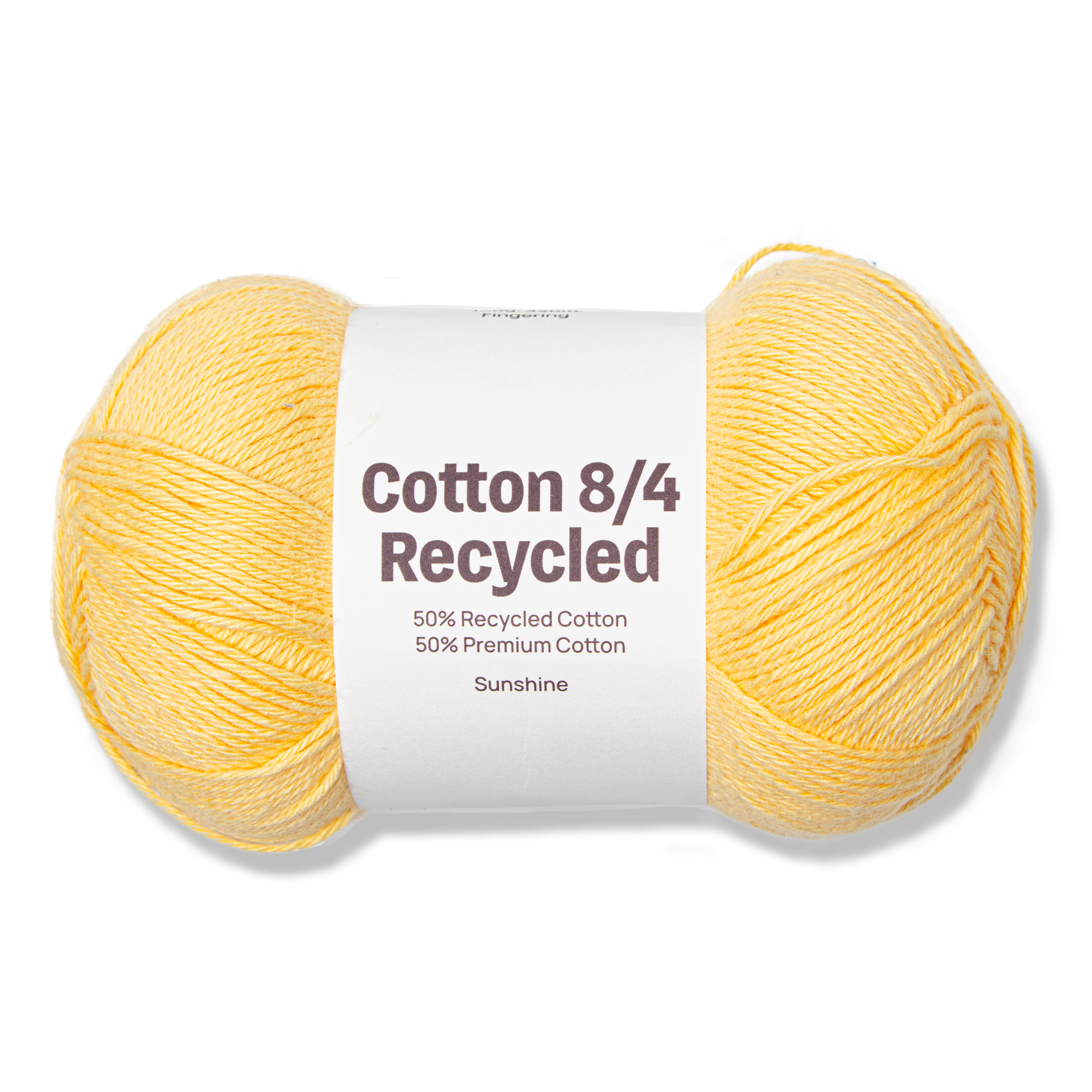 Cotton 8/4 Garn 100 g Recycled  Sunshine A519Adlibris