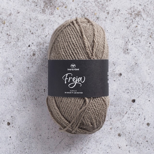 Freja Lanka Akryyli 50 g vaal.ruskeameleer. 23 Svarta Fåret