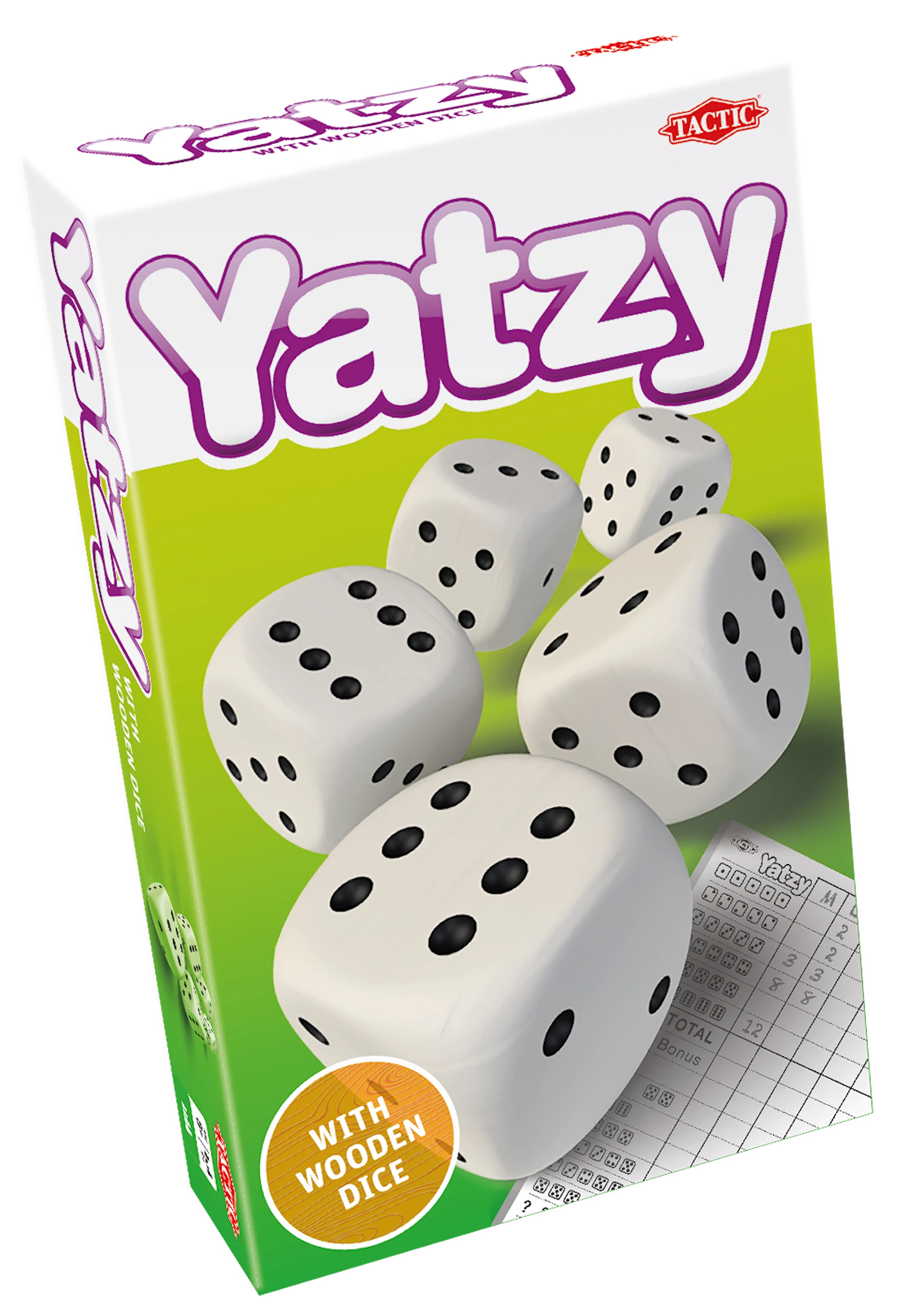 Produktbild för Yatzy Med Trätärningar (SE/FI/NO/DK/EN)
