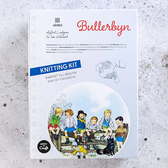 Astrid Lindgren Ilon Wikland stickkit Babyset til Kerstin Järbo