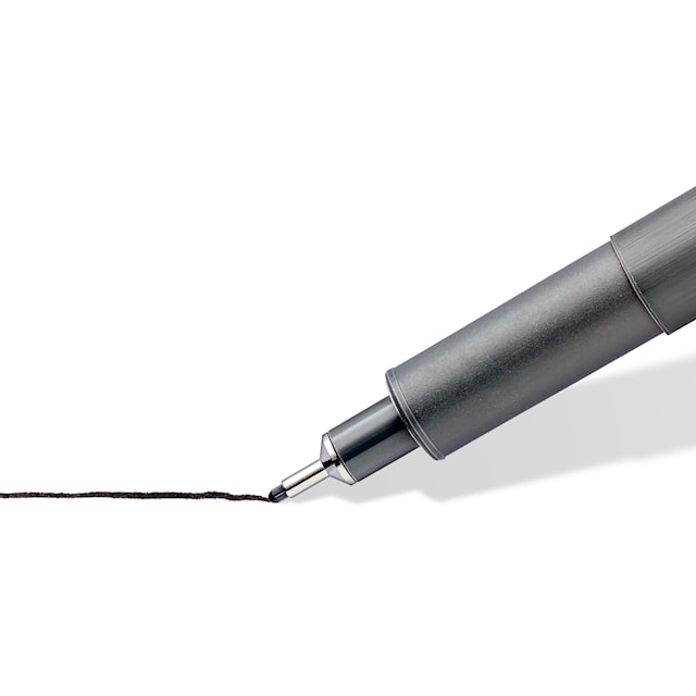 Produktbilde 2 for Tusj Pigmentliner 6 stk Forskjellige tykkelse svart Staedtler