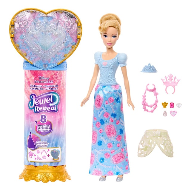 Tuotekuva 1 - Tuhkimo-muotinuken jalokiven paljastus Disney-prinsessat