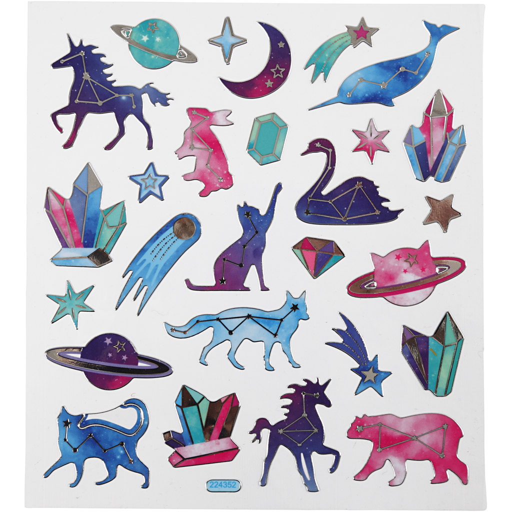 Stickers Djur med Stjärntecken, 15x16,5 cm