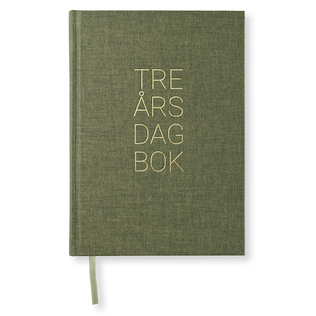 3-Års Dagbok A5 Khaki Green Paperstyle