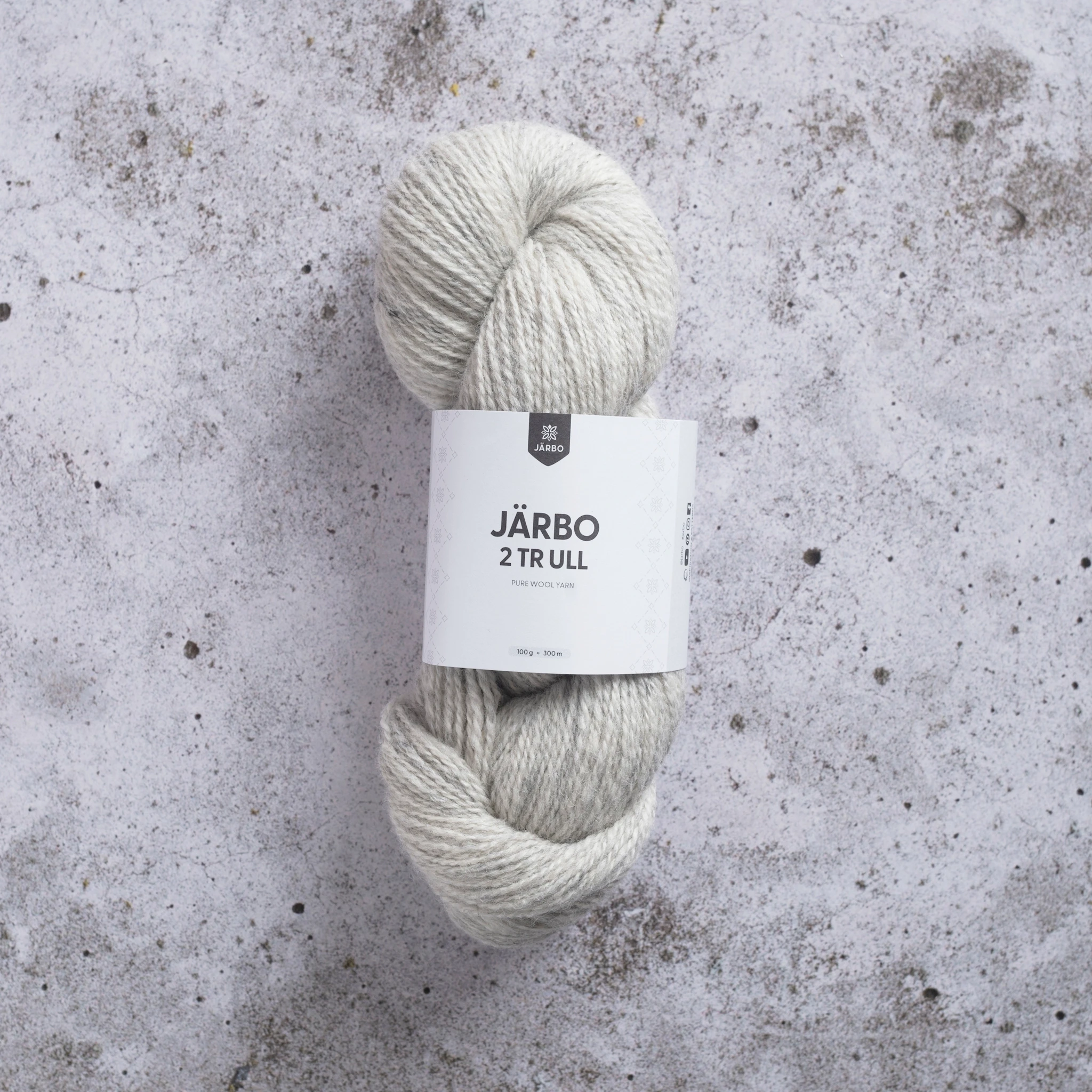 Produktbild för 2tr Ull 100 g Silver stream Järbo