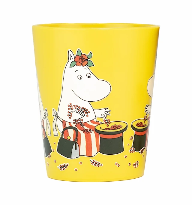 Mumin Festligheter Tumblermugg Gul Rätt Start