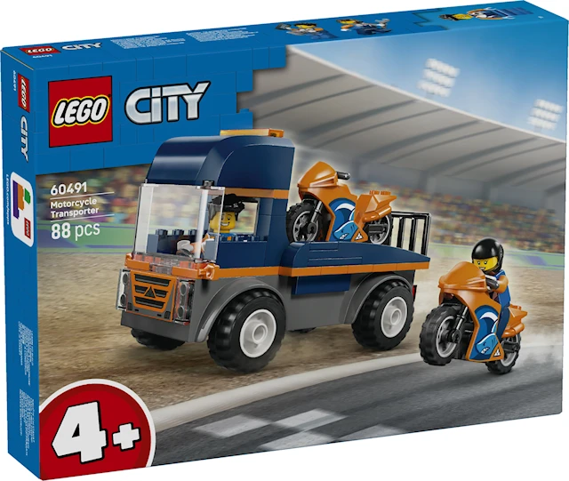 Moottoripyöräkuljetus LEGO City Great Vehicles (60491)