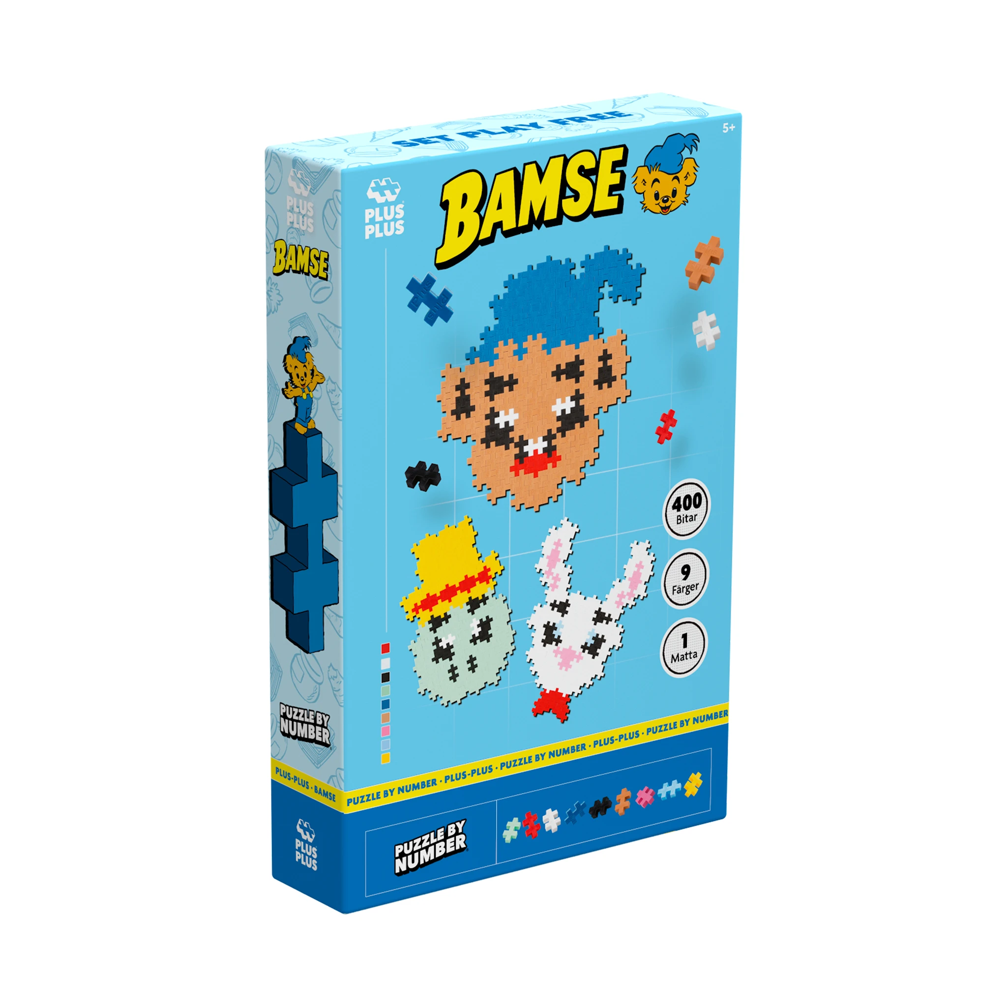 Produktbild för Plus-Plus Bamse, Skalman & Lille Skutt 400 Bitar