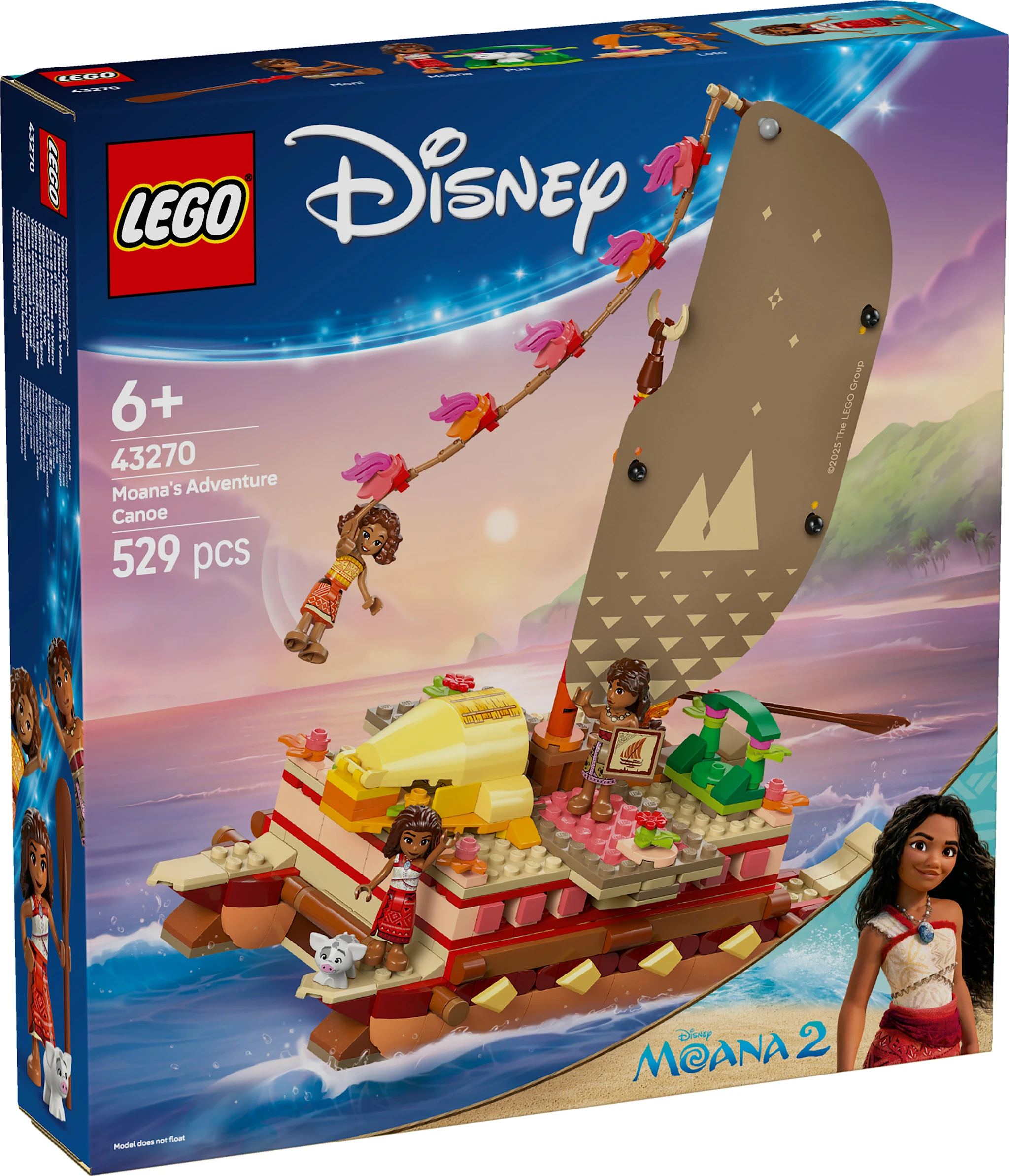 Tuotekuva ille Vaianan seikkailukanootti LEGO® Disney Princess (43270)