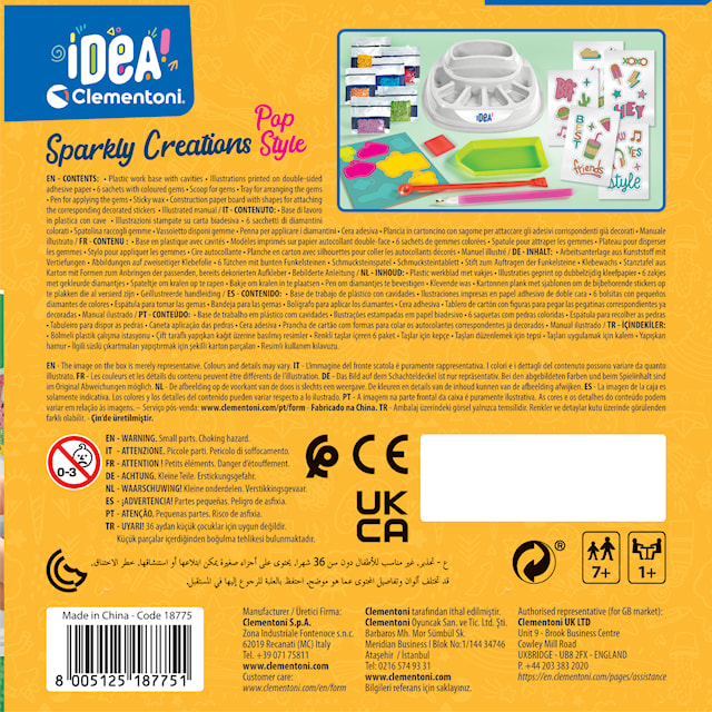 Produktbilde 6 for Diamantmaling Sparkly Creations Pop Style Clementoni Idea