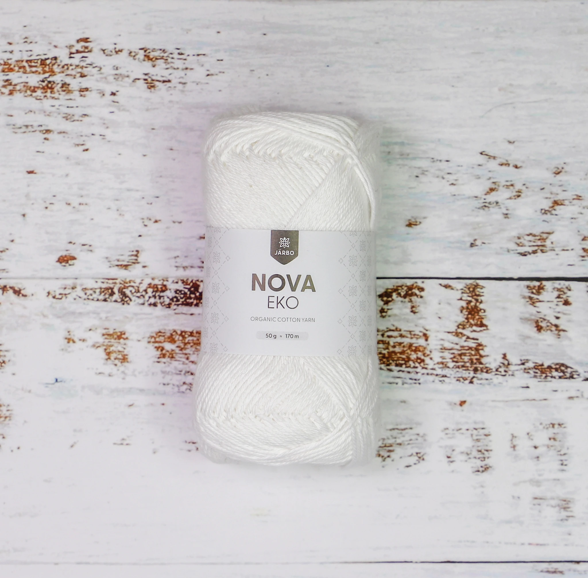 Tuotekuva ille Nova Eko Cotton 50 g White Järbo
