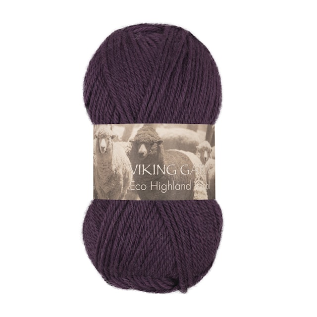 Highland Eco Wool 50 g Dark purple 269 Viking Garn