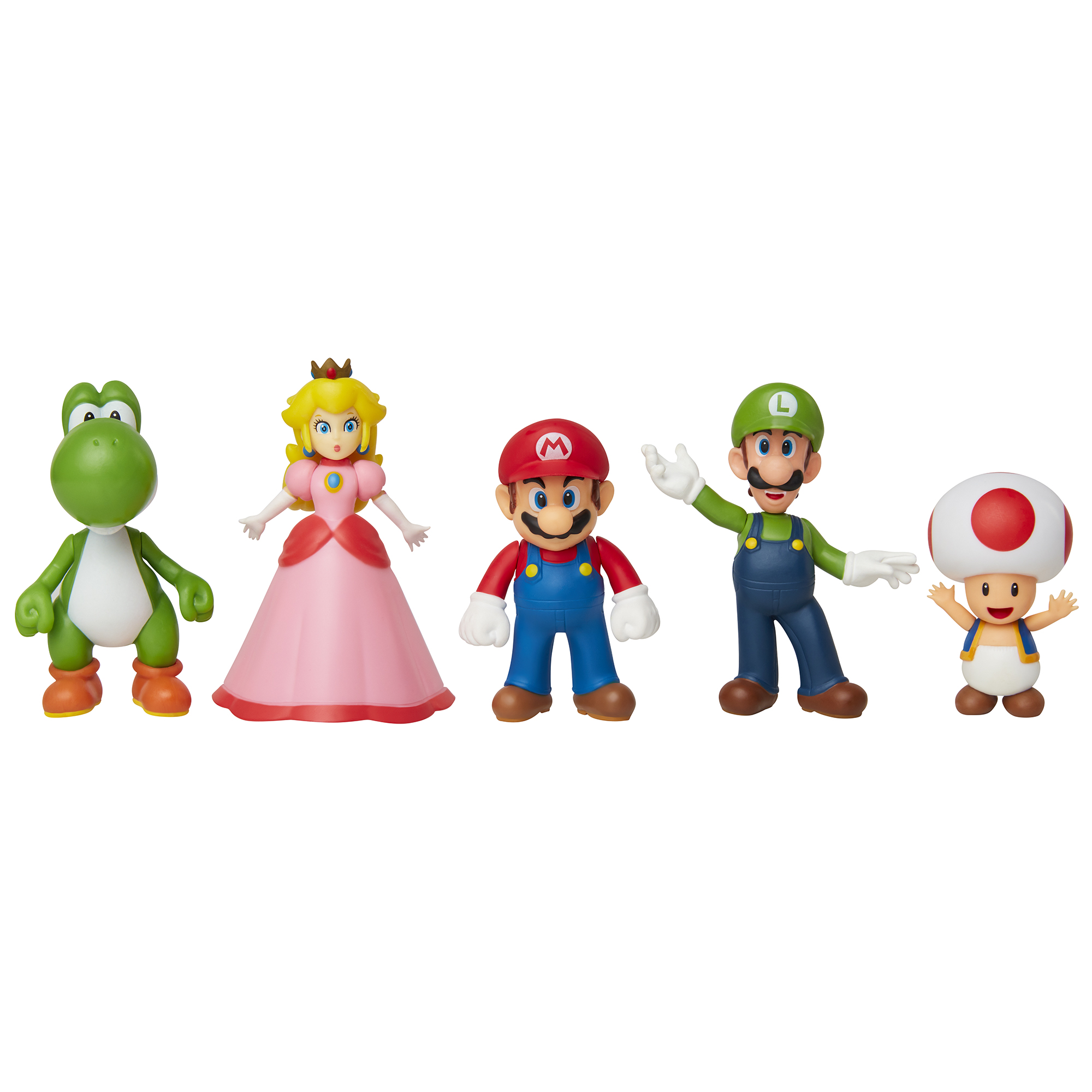 Super Mario Limited Articulation Figurer 5-Pack Mario med Vänner
