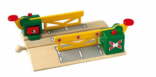 Järnvägsövergång Magnetisk, Brio Träjärnväg