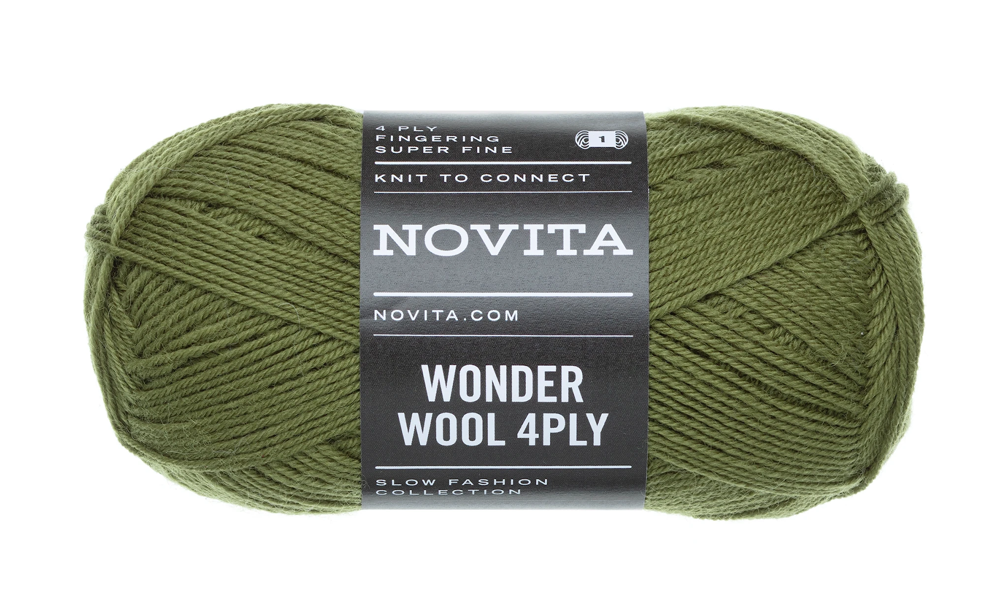 Produktbild för Wonder Wool 4PLY Garn 50g Mosse 306 Novita