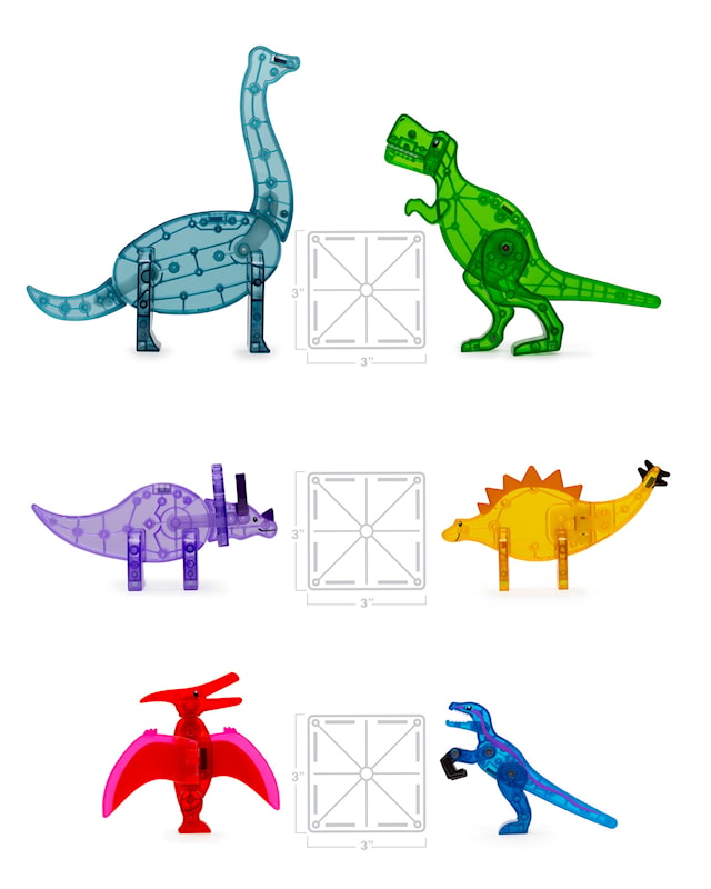 Tuotekuva 4 - Magna-Tiles Dinos 5 kpl
