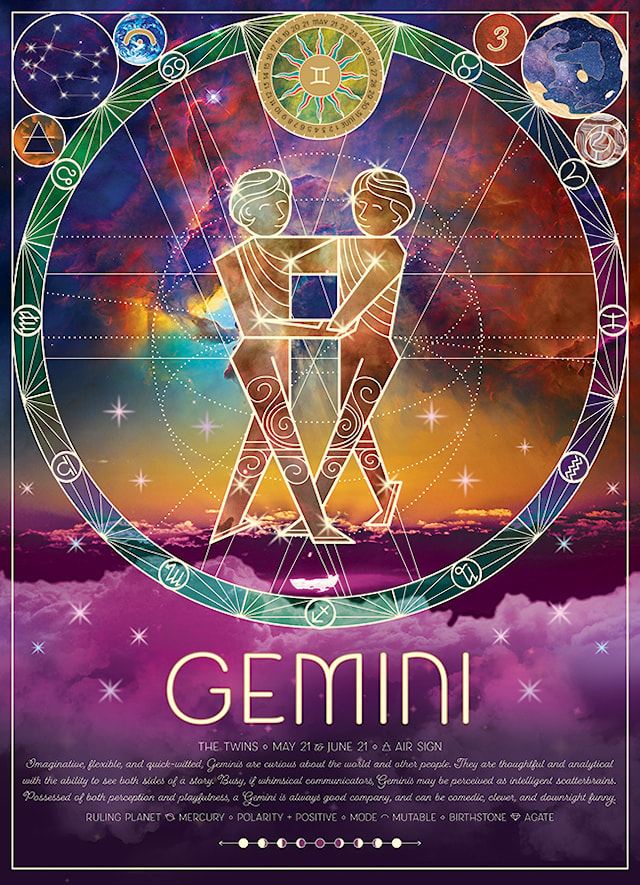Tuotekuva 3 - Palapelit Zodiac Gemini 500 palaa, Cobble Hill