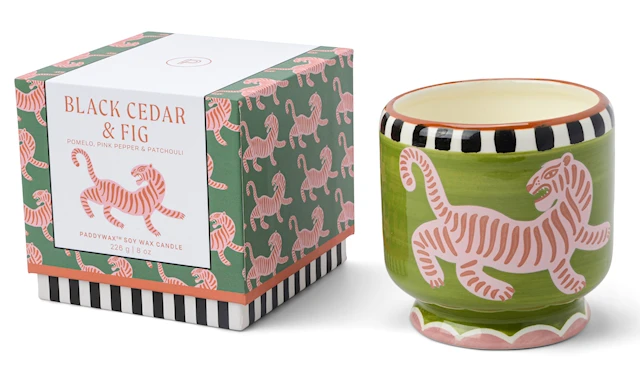 Doftljus Adopo, Tiger - Black Cedar & Fig Paddywax