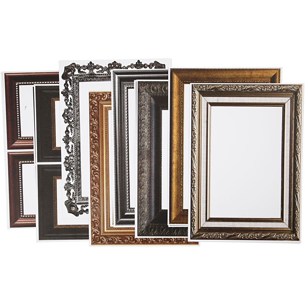 Kartong med Ram 26,2x18,5 cm Metallicfärger 16-pack