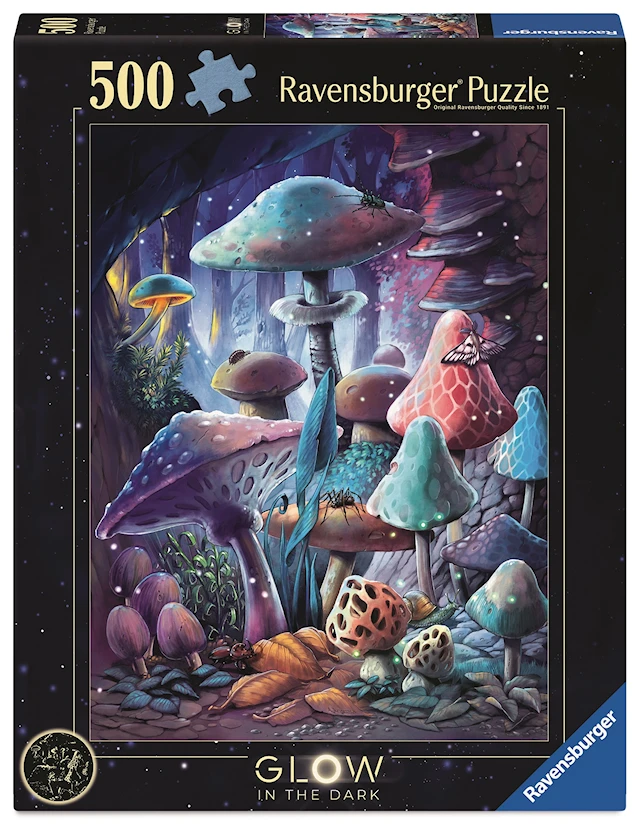 Moonlight Mushrooms Pussel 500 Bitar, Ravensburger
