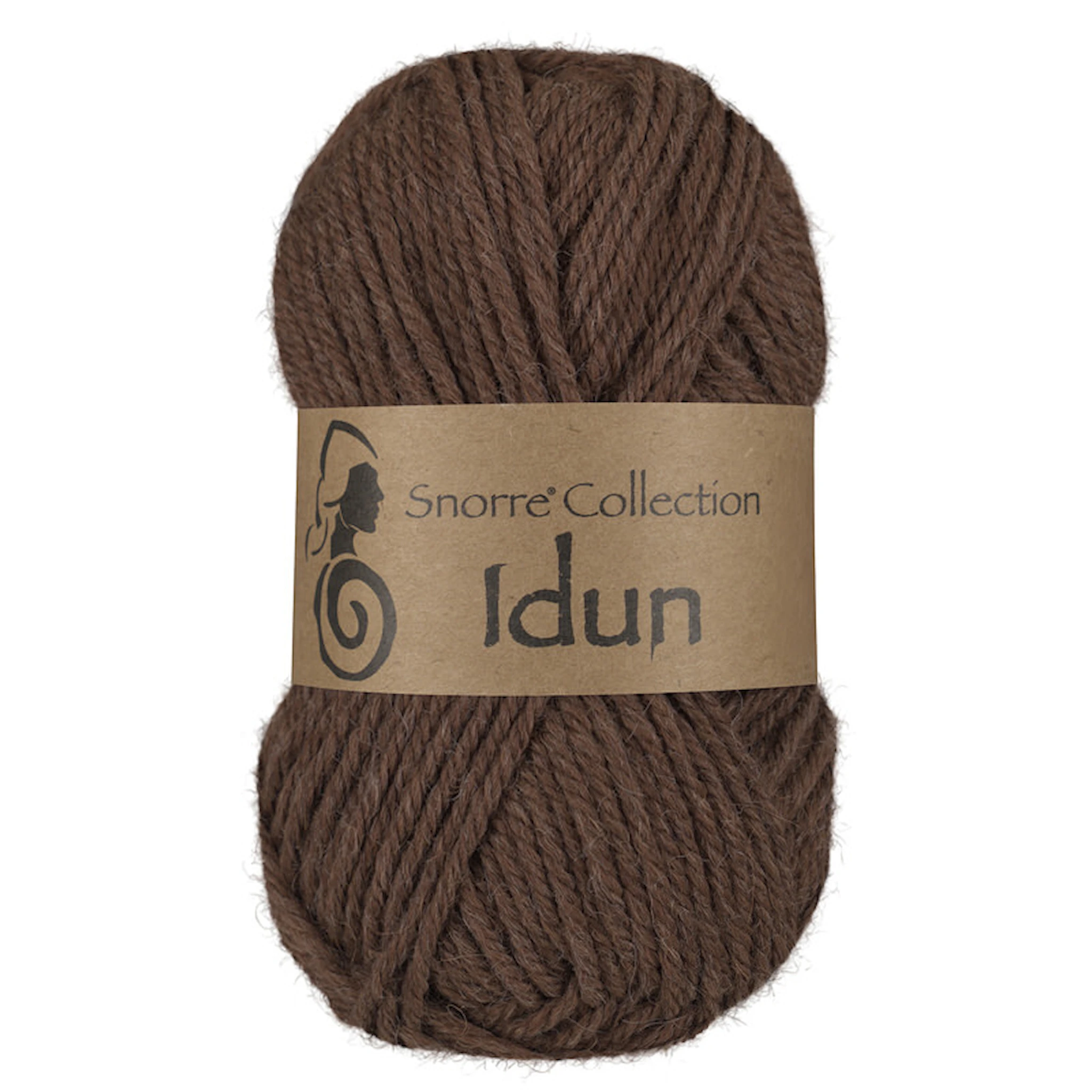 Produktbild för Idun Ull, Alpacka mix 50 gr Brun 608, Viking Snorre