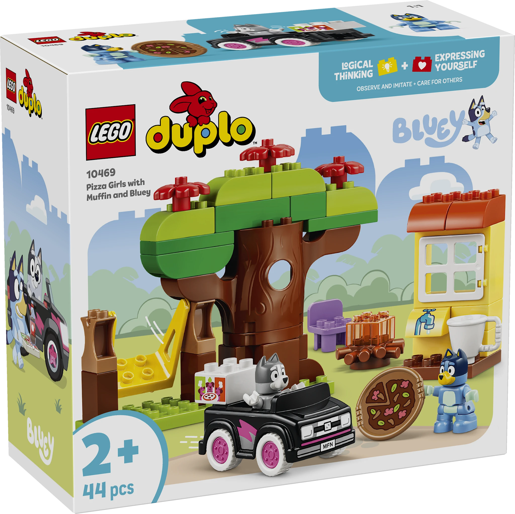 Tuotekuva ille Muhvi ja Tuuri pizzatyttöinä LEGO® DUPLO® Bluey (10469)