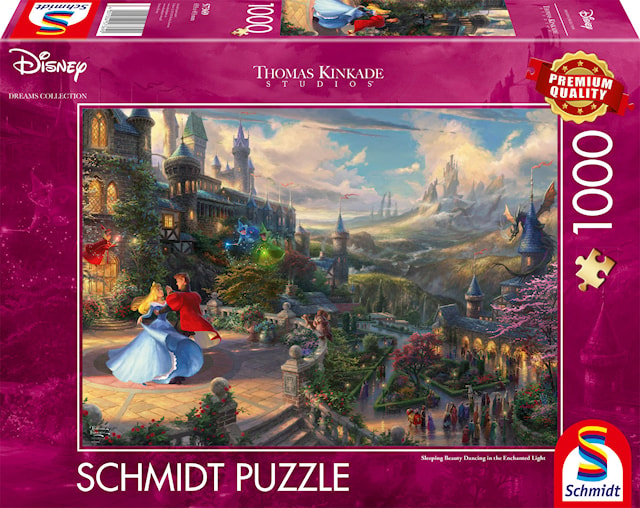 Tuotekuva 1 - Disney Sleeping Beauty Dancing Thomas Kinkade Palapelit 1000 palaa Schmidt