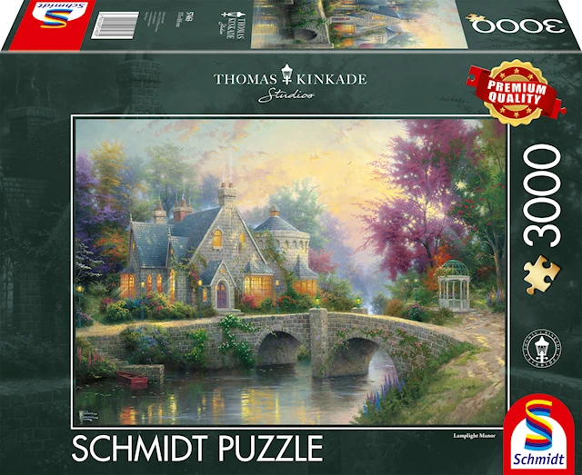 Lamplight Manor Thomas Kinkade Palapeli 3000 palaa Schmidt