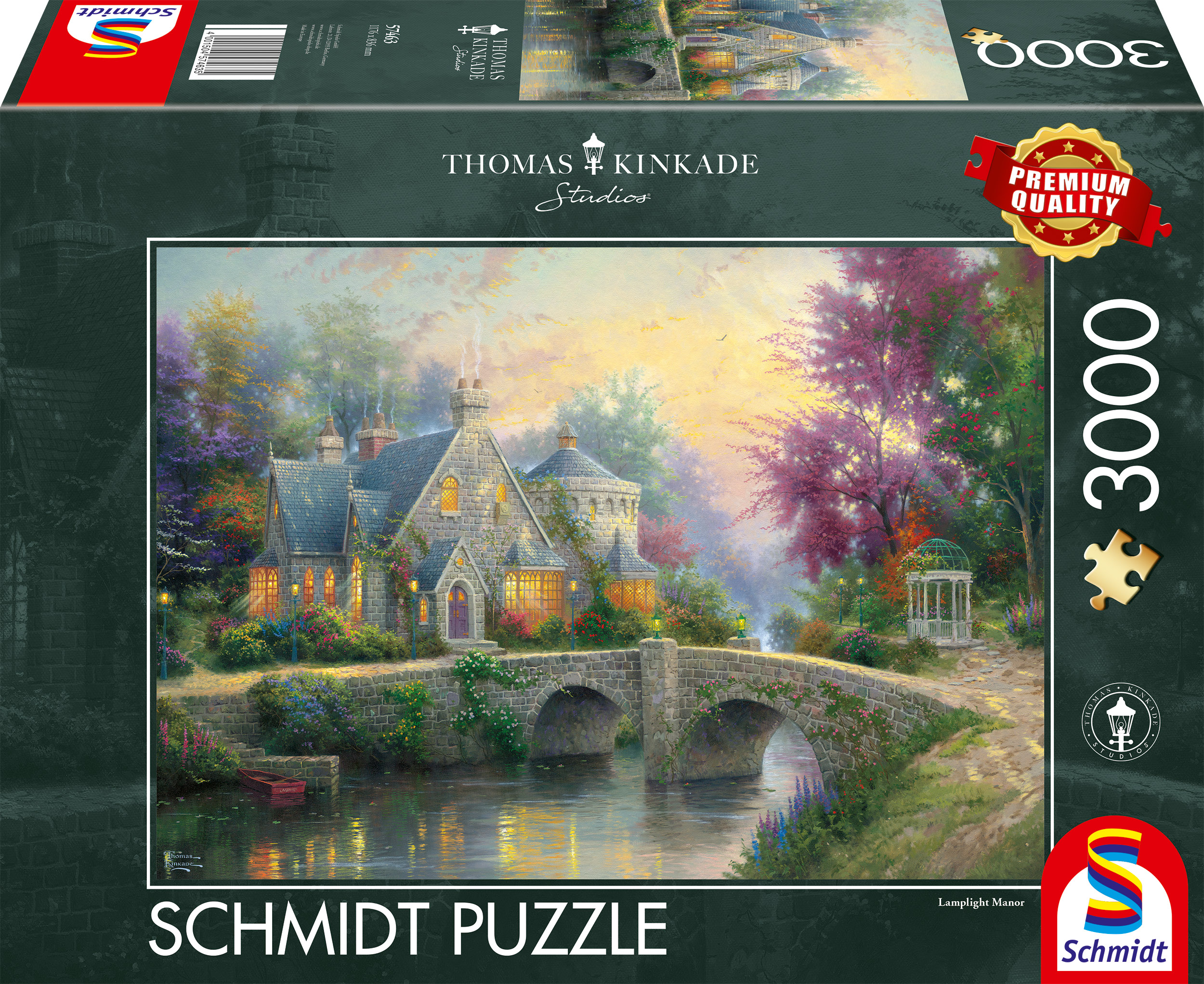 Lamplight Manor Thomas Kinkade Pussel 3000 bitar Schmidt