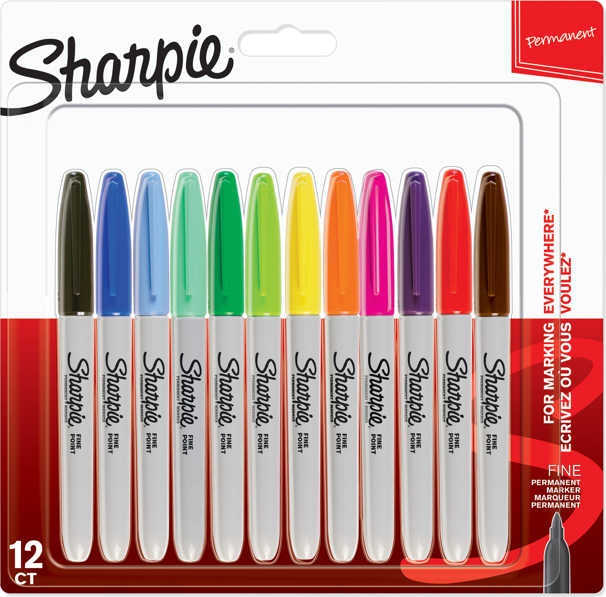 Märkpenna Sharpie Fine 12-pack