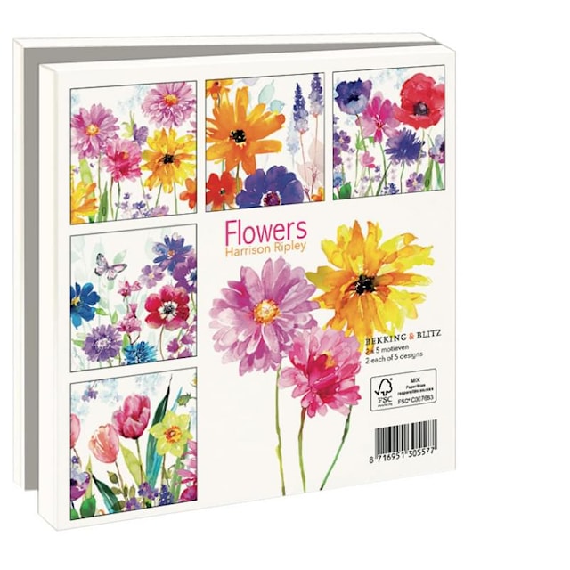 Tuotekuva 2 - Korttisarja Flowers Watercolour Bekking & Blitz